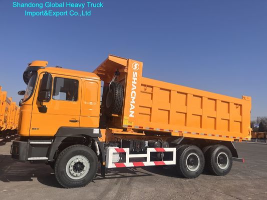 Autocarro ribaltabile per impieghi gravosi Shacman F3000 380HP 6X4 a 10 ruote per miniere e costruzioni