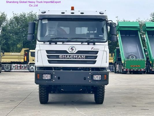 Autocarro ribaltabile per impieghi gravosi Shacman F3000 con cambio manuale FAST a 12 marce, assali posteriori MAN da 16T e serbatoio in lega di alluminio da 400L