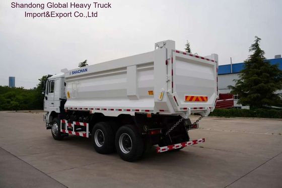 Autocarro ribaltabile per impieghi gravosi Shacman F3000 con cambio manuale FAST a 12 marce, assali posteriori MAN da 16T e serbatoio in lega di alluminio da 400L