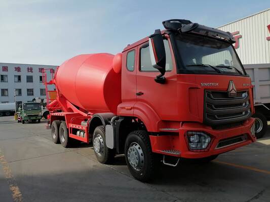 Sinotruk HOWO ricondizionato camion miscelatore di calcestruzzo 371HP con 12-16 CBM Capacità per progetti di costruzione