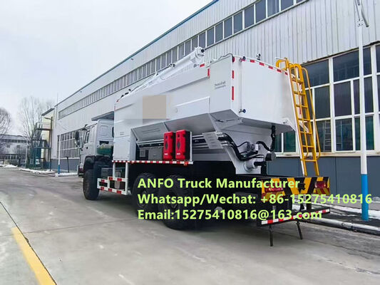 Camion HOWO nuovo di zecca competitivo 10/15/20/30T per miscelazione e caricamento in loco di esplosivi granulari di ammonio ANFO, servizio di brillamento con emulsione, Zambia/Zimbabwe/Tanzania/Ghana/Guinea/Namibia/Guyana
