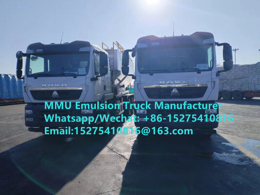 High cost effective Customized TREAD 15/20/25/30Ton mixing and charging emulsion Bulk ANFO Trucks mobile explosive Manufacturing Unit Монгол НЭГ DRC PERU GHANA ZIMBABWE Mining Blasting Service MMU