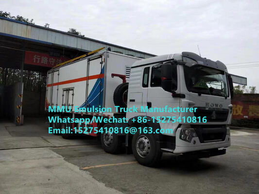 Vendita calda Durevole HOWO 15T GLOBAL-BCRH-15 camion per il carico di esplosivi sfusi a miscelazione in loco Mongolia Servizio di brillamento minerario Kazakistan Uzbekistan Indonesia Congo RDC GUINEA MMU