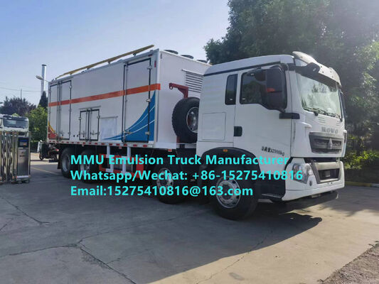 Vendita calda Durevole HOWO 15T GLOBAL-BCRH-15 camion per il carico di esplosivi sfusi a miscelazione in loco Mongolia Servizio di brillamento minerario Kazakistan Uzbekistan Indonesia Congo RDC GUINEA MMU