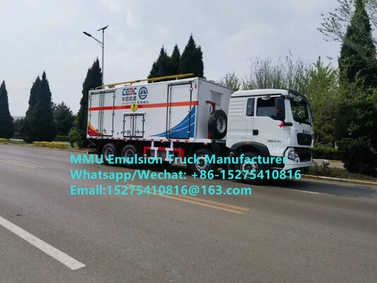 Vendita calda Durevole HOWO 15T GLOBAL-BCRH-15 camion per il carico di esplosivi sfusi a miscelazione in loco Mongolia Servizio di brillamento minerario Kazakistan Uzbekistan Indonesia Congo RDC GUINEA MMU