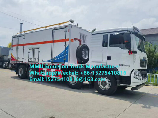 Vendita calda Durevole HOWO 15T GLOBAL-BCRH-15 camion per il carico di esplosivi sfusi a miscelazione in loco Mongolia Servizio di brillamento minerario Kazakistan Uzbekistan Indonesia Congo RDC GUINEA MMU