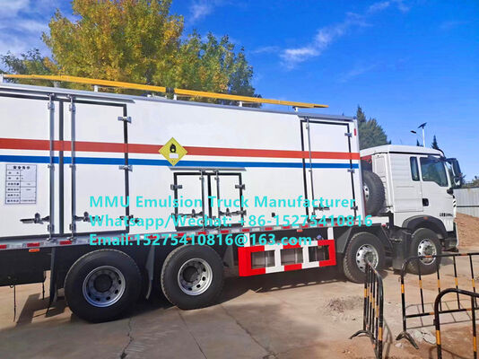 Buon prezzo nuovo camion di miscelazione e caricamento di emulsioni ORICA 15/20/25 tonnellate sul posto, camion di caricamento di esplosivi sfusi, servizio di brillamento minerario Mongolia, Kazakistan, Uzbekistan, Indonesia, Congo, RDC, Guinea, Tanzania, MMU