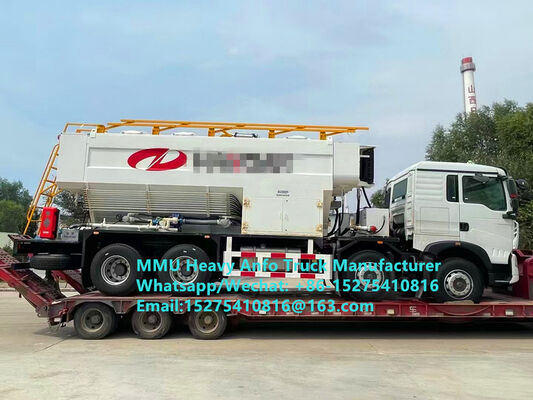 Super Sicurezza HOWO miscelazione e ricarica multifunzionale pesanti esplosivi di ammonio petrolifero camion 15/20/25Ton Emulsione pesante ANFO camion Zambia/Zimbabwe/Tanzania/Ghana/Guinea/Perù Servizio di esplosione mineraria