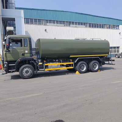 HOWO TX 6×4 Camione serbatoio dell'acqua con 15-20 CBM di capacità pompa ad alta pressione ad acqua centrifuga e corpo serbatoio rinforzato per la soppressione della polvere e pulizia municipale