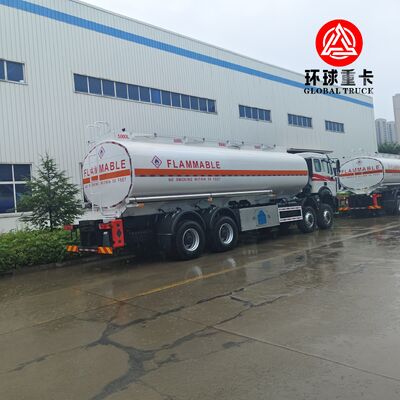 Autocisterna per carburante da miniera Beiben 8x8 da 35000L con telaio per impieghi gravosi per il Congo Africa