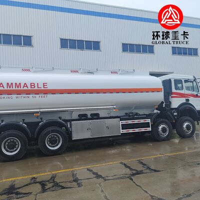 Beiben 8x8 35000L Heavy Duty Fuel Bowser Truck per l'industria mineraria del Congo