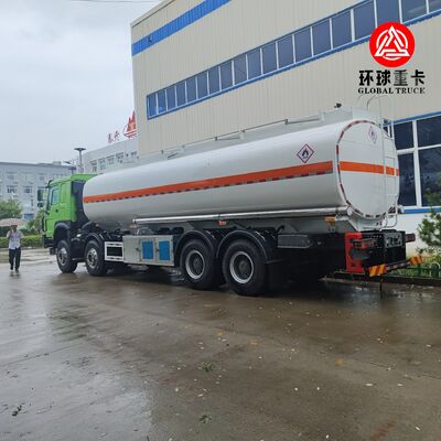 شاحنة صهريج وقود HOWO TX 8×4 من الألومنيوم – شاحنة SINOTRUK لنقل وتوزيع الوقود في الجزائر