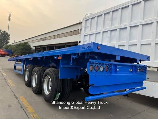 3 assi 40 tonnellate 13,45m Wabco BPW assi sospensione aerea semirimorchio a letto piatto