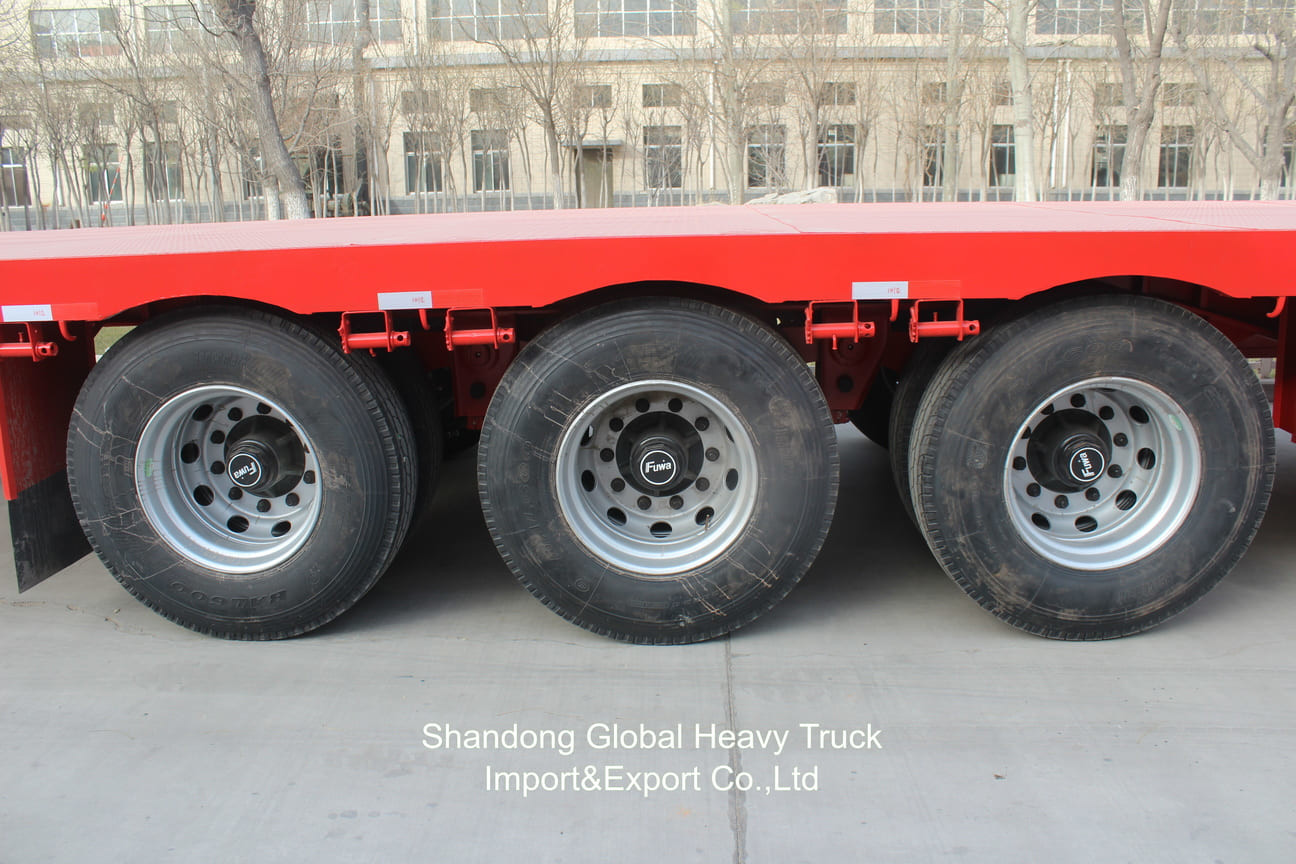 Chassis da 60 tonnellate 3 assi 2 assi Lowboy Lowbed Lowbed Semi-trailer