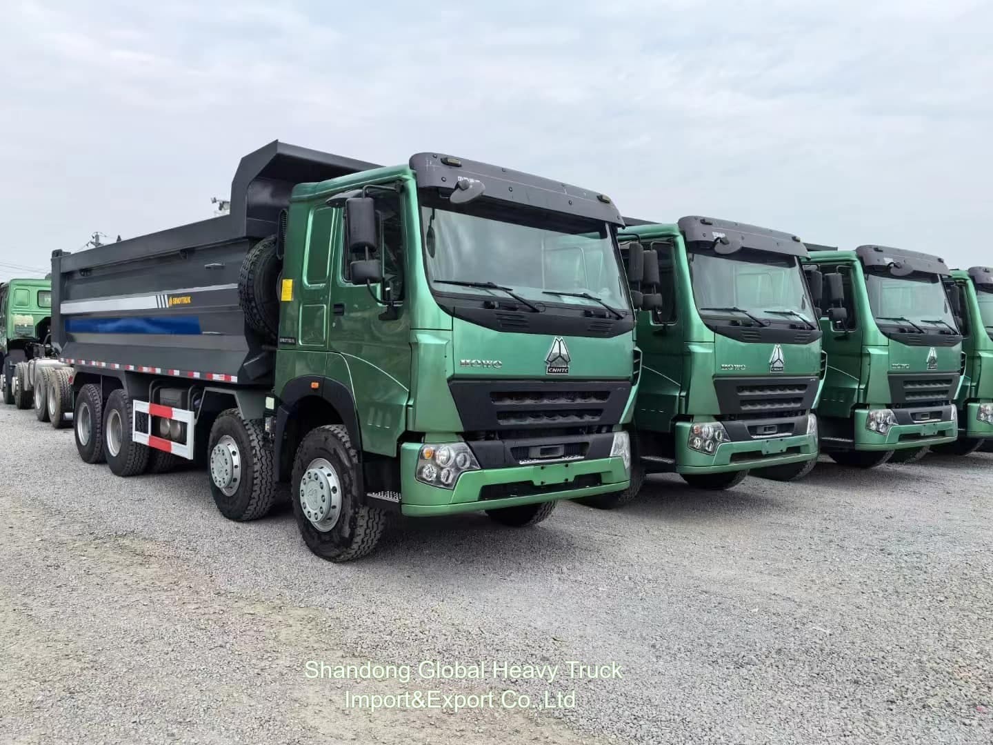 Sinotruck Howo 50 tonnellate 8x4 375hp Euro2 pesanti nuovi e usati