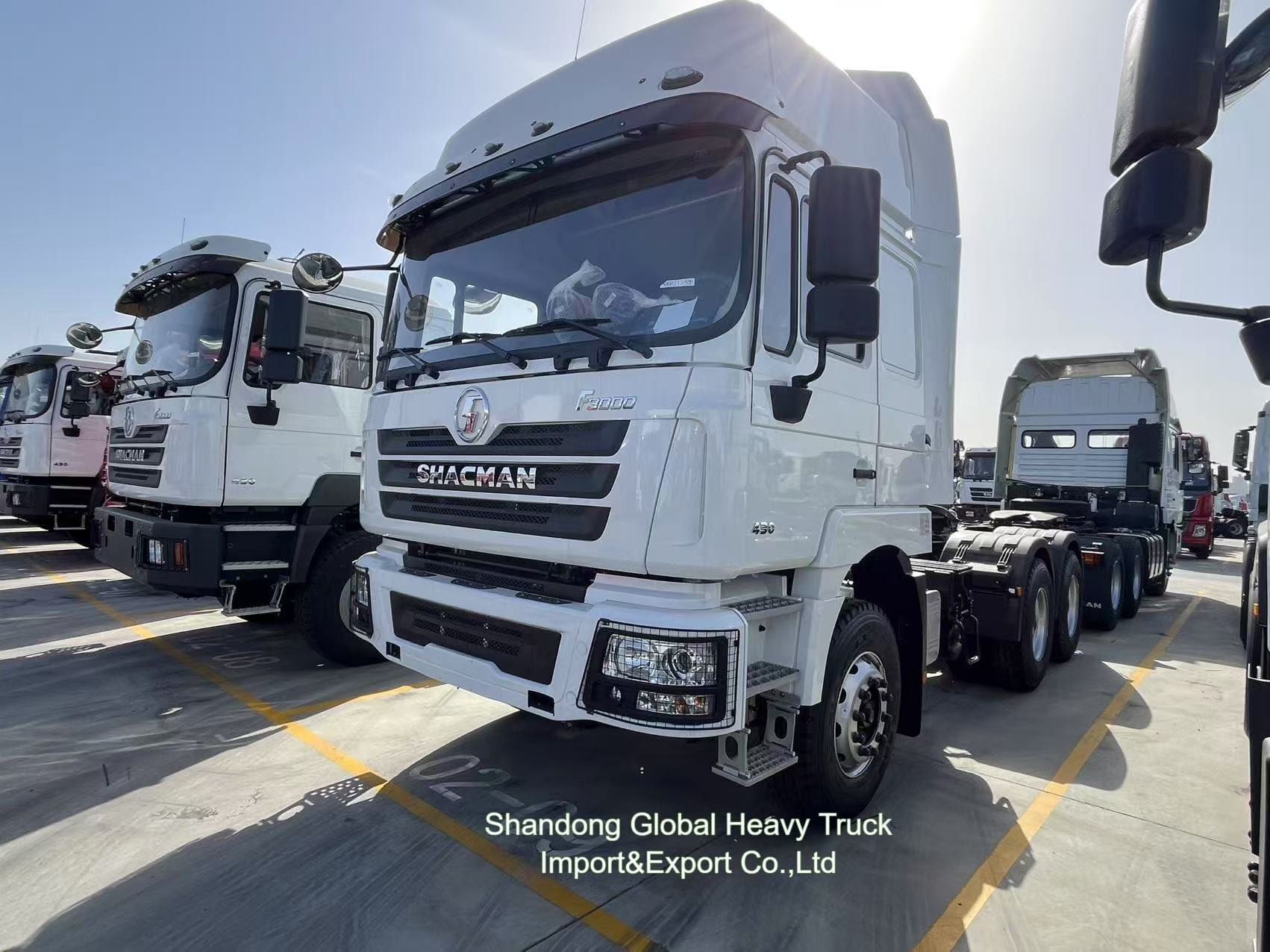 Shacman Dump Truck Testa del trattore Usato Shacman F3000 X3000 6X4 371HP Dump Truck di seconda mano