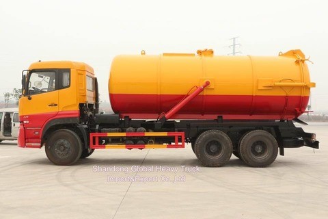 Buon prezzo Veicoli Dongfeng 6*4 Serbatoio di aspirazione di fognature Combinazione di vuoto di fognature Camioni di pulizia di fognature