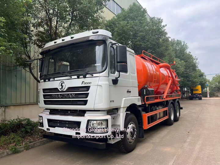 Shacman F3000 6X4 Camion aspiratore di acque reflue 20 metri cubi Volume 300 CV