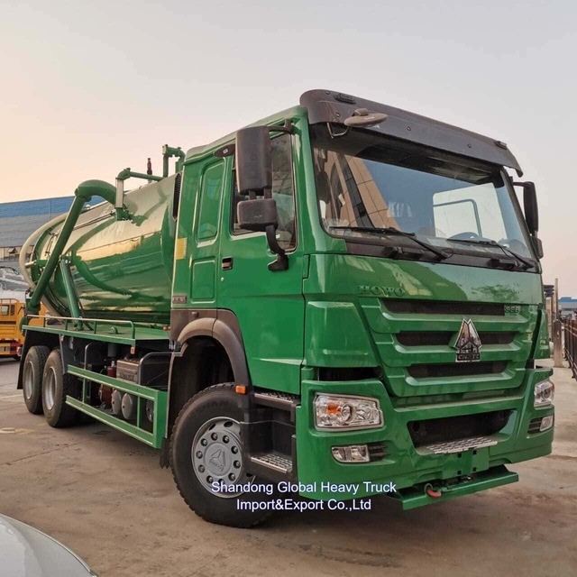 Sinotruk 371HP 18000L aspirapolvere di scarico aspirapolvere di scarico camion cisterna prezzo di fabbrica