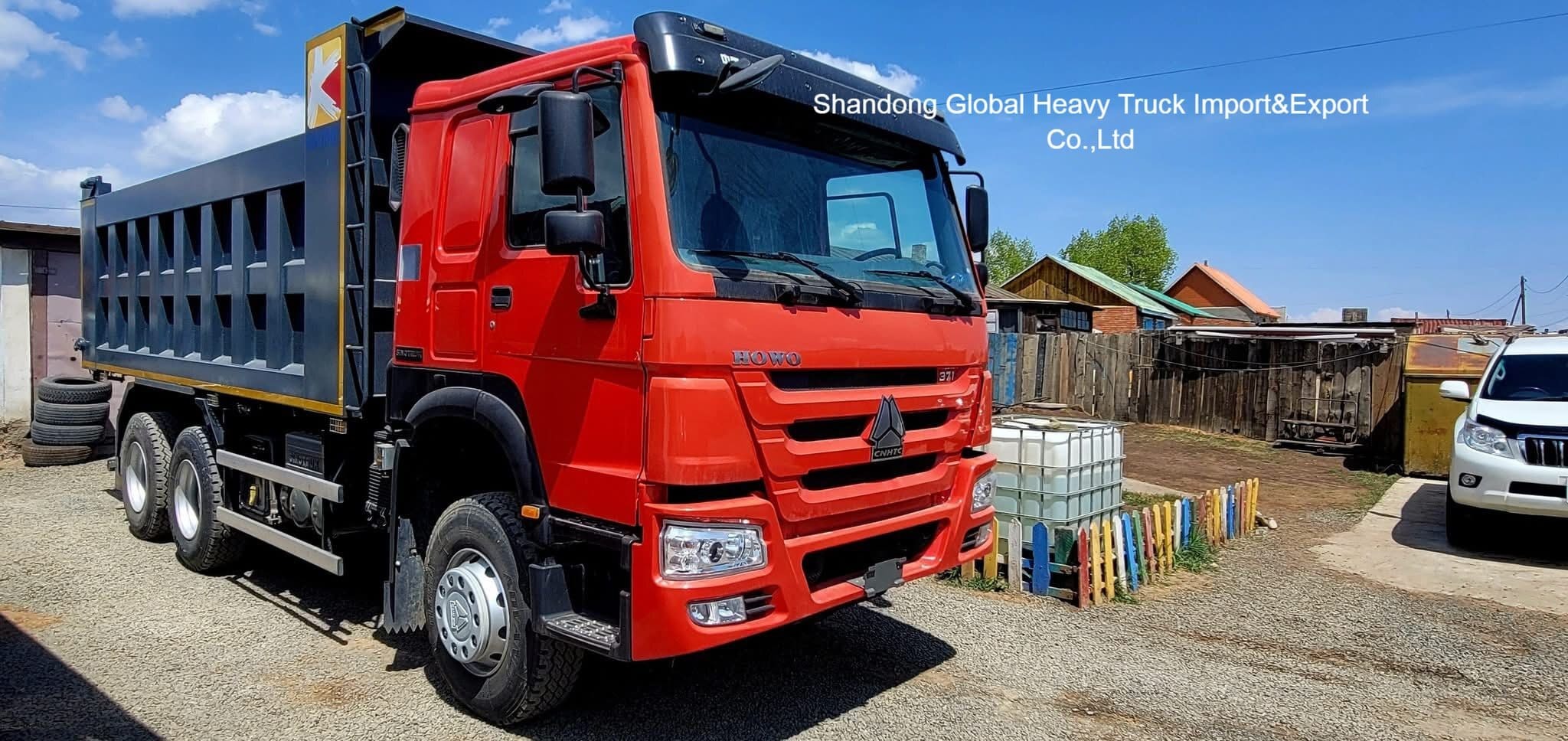 SINOTRUK HOWO Euro 2 371CV-380CV 8X4 6X4 Autocarro Pesante Ribaltabile