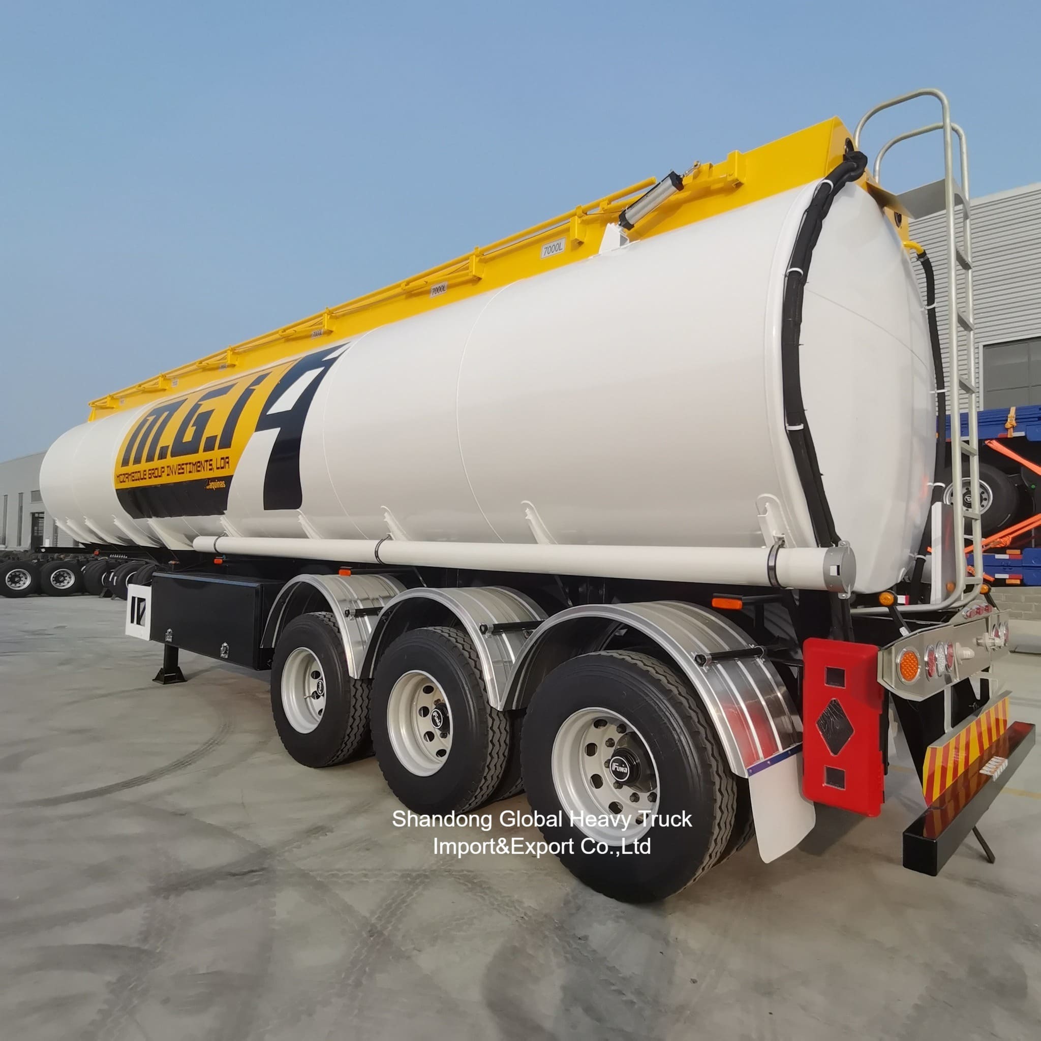 3 assi 45000L Cisterna di petrolio pesante semirimorchio