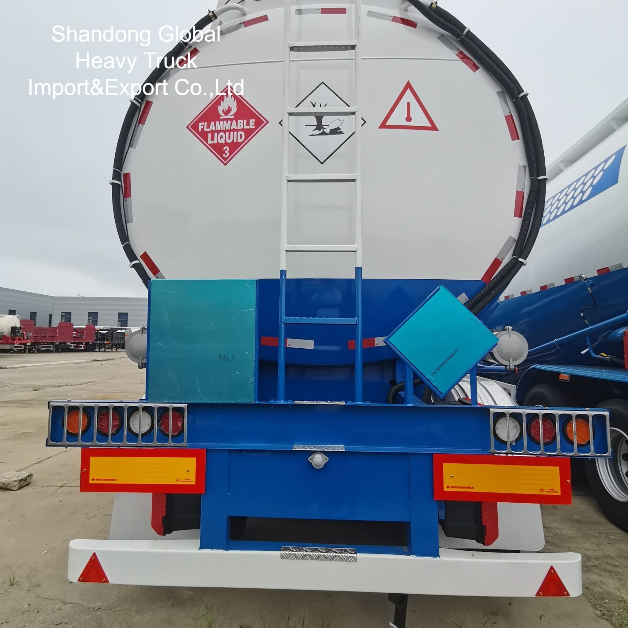 3 assi 45000L Diesel Gasoline Tanker Semi rimorchio con freni ABS