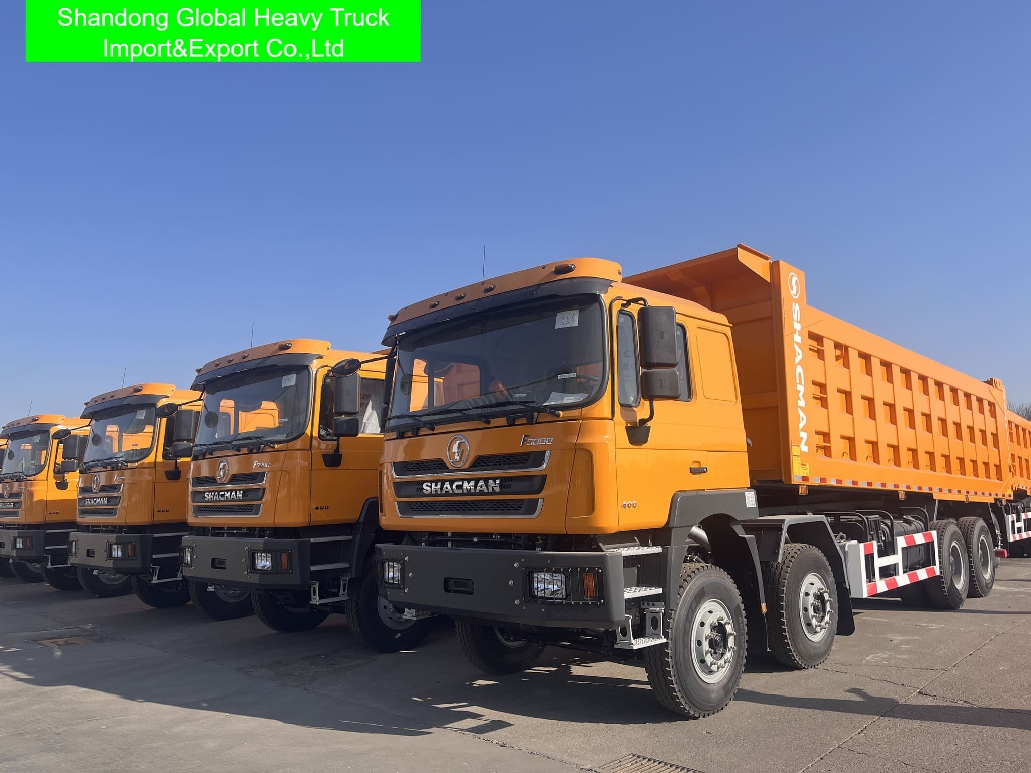 Shacman F3000 10 ruote 380HP camion a gomma 30cbm 30tons 6X4 camion da scarico usato