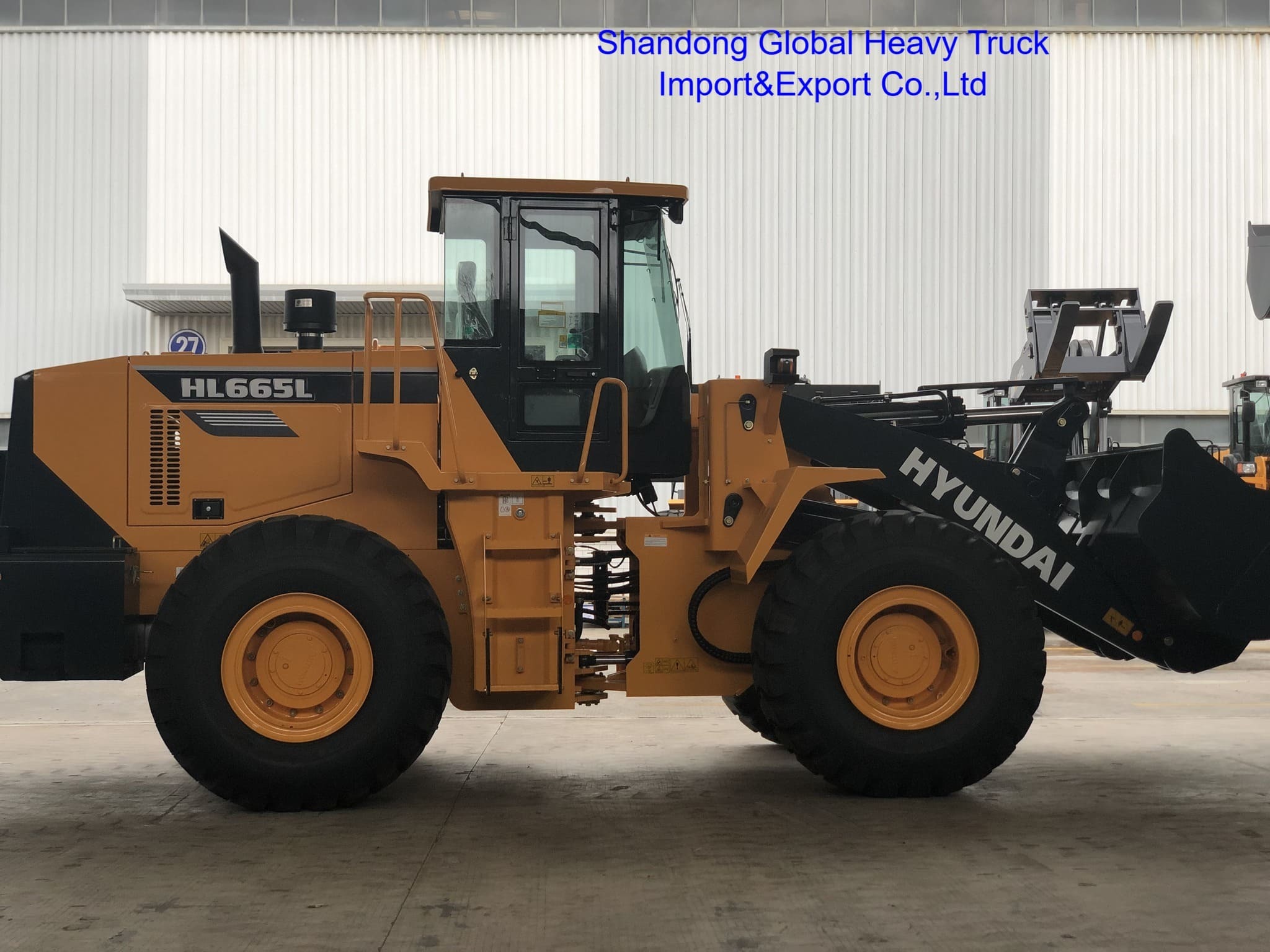 Pala caricatrice frontale Hl665L Hl660L Wheel Loader 5 Ton con trasmissione meccanica idraulica