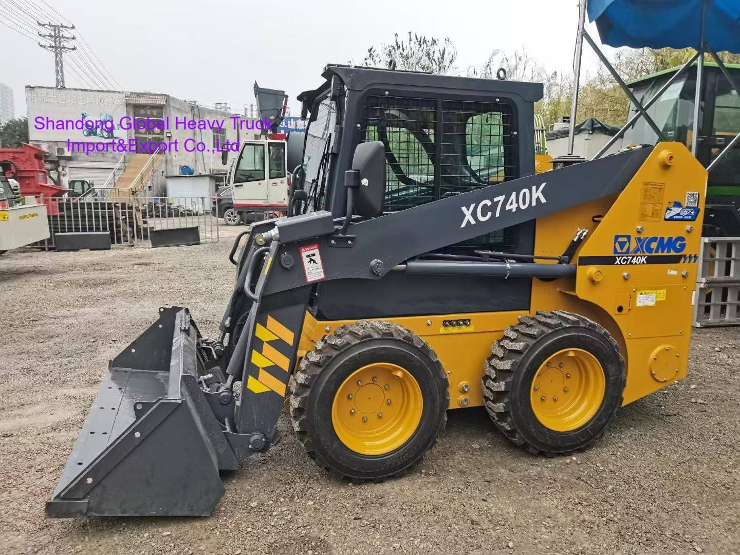 XCMG XC740K Skid Steer Loader 1t Carico Nominale Costruzione Compatta